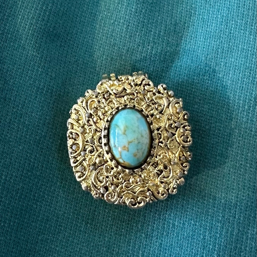 Vintage Max Factor Solid Hypnotic Perfume Golden … - image 1